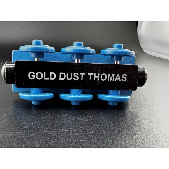 Gold Dust Thomas The Train Wooden Railway Vtg 2003 Learning Curve Engine - Picture 11 of 15